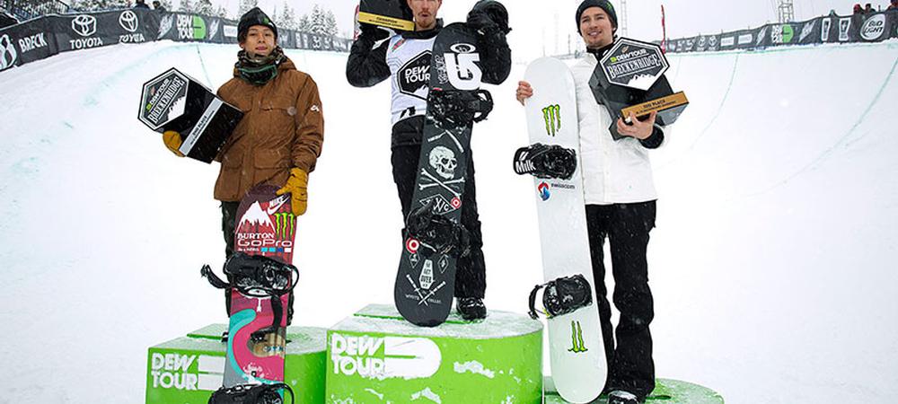 Shaun White Dew Tour Podium