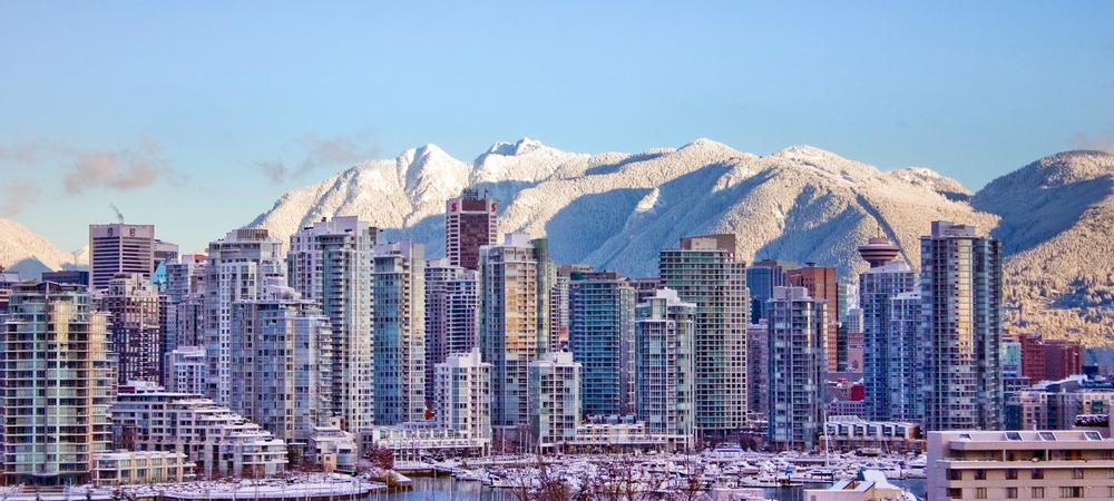 Snowy Vancouver Skyline