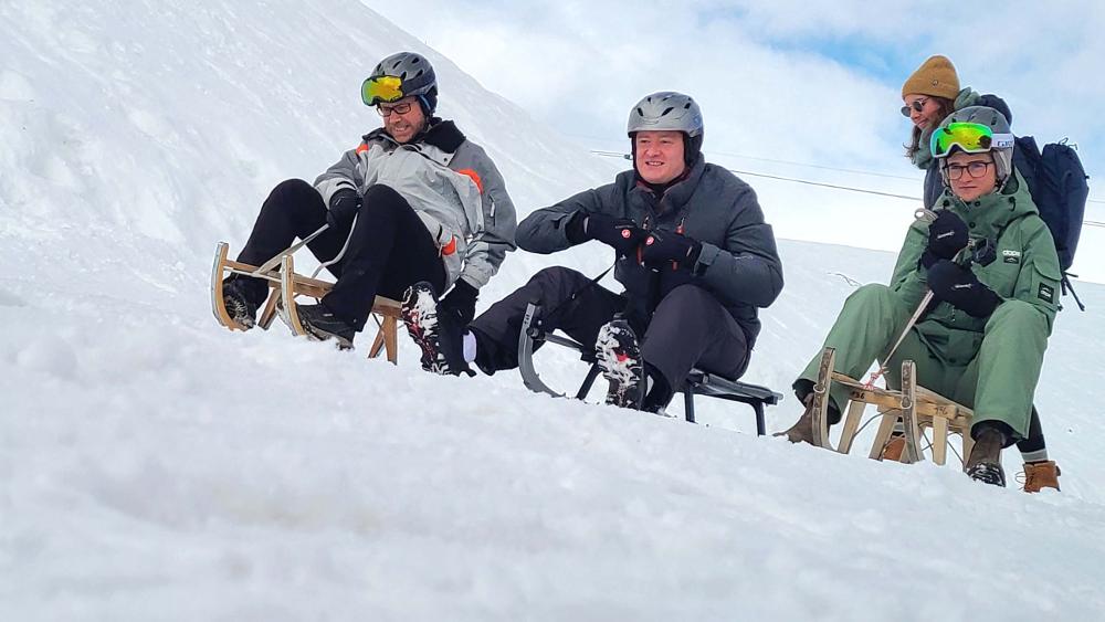 sledging Adelboden/Lenk