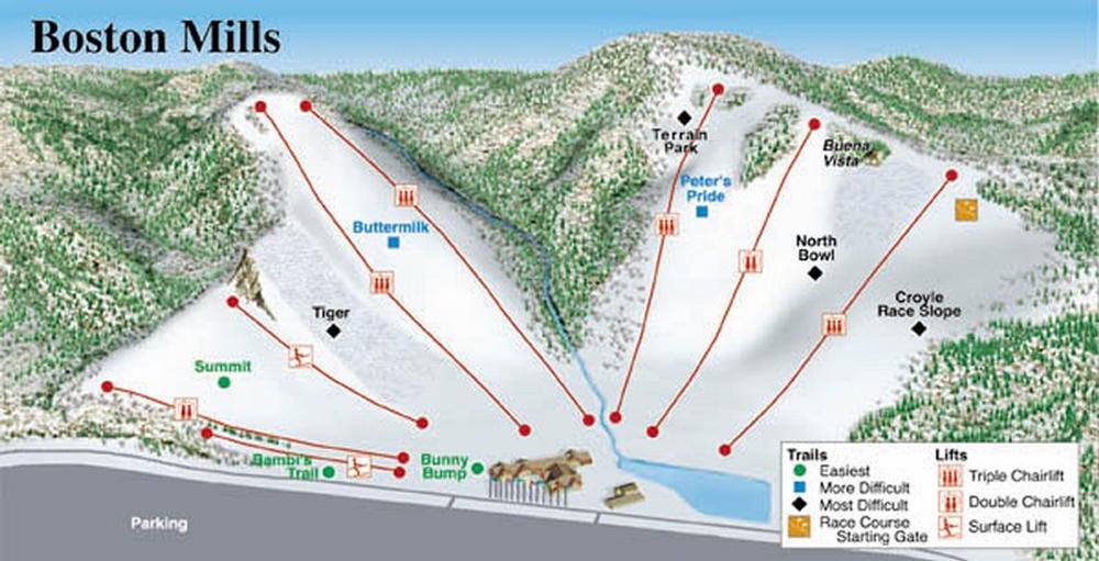 Brandywine Ski Resort Map Bostonmills/Brandywine Ski Resort Resort Guide - World Snowboard Guide