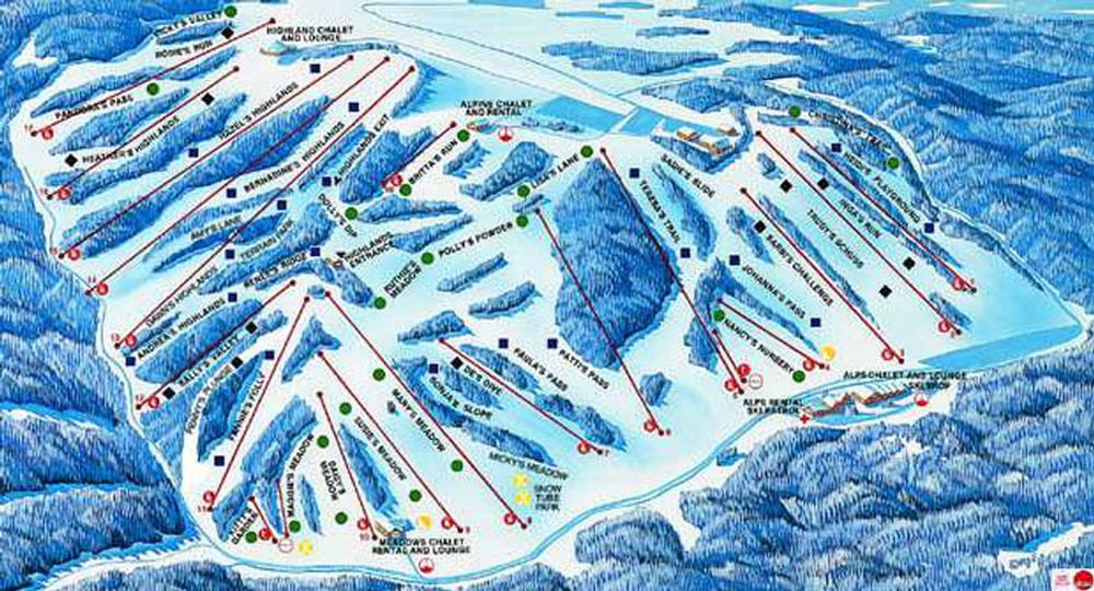 Afton Alps Ski Trail Map Afton Alps Resort Guide - World Snowboard Guide