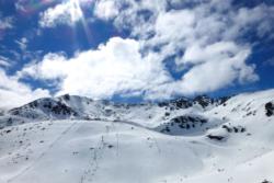 The Remarkables looking out over Sugar Bowl chairlift