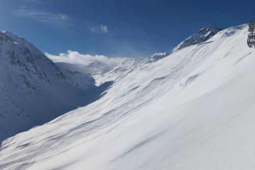 Under the Langegg chairlift