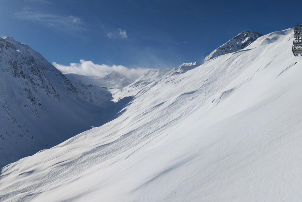 Under the Langegg chairlift