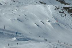 Deux Alps, intermediate terrain park