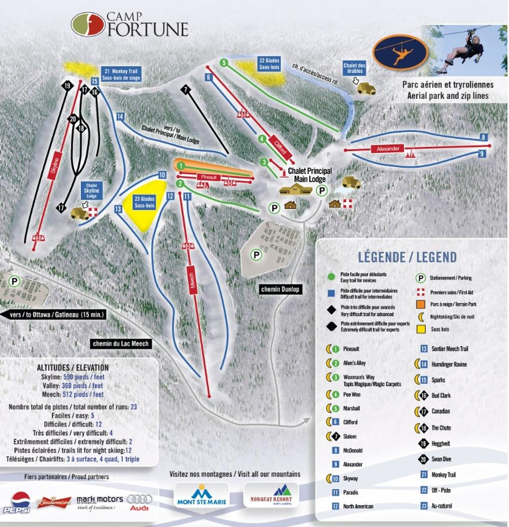 Camp Fortune Resort Guide World Snowboard Guide