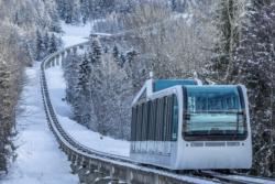 Les Arcs Funiculaire from Bourg