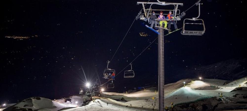 Night Skiing Coronet Peak