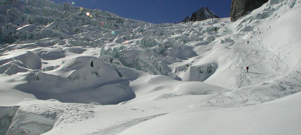 Courmayeur Vallee Blanche la seraccata