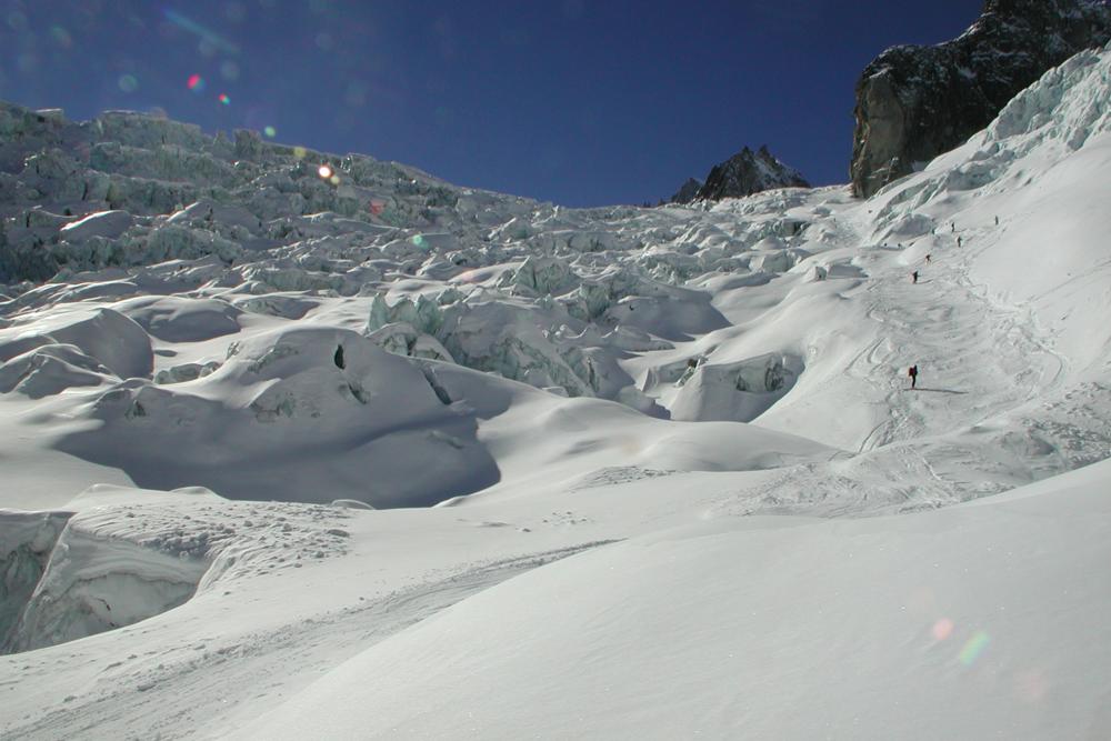 Courmayeur Vallee Blanche la seraccata