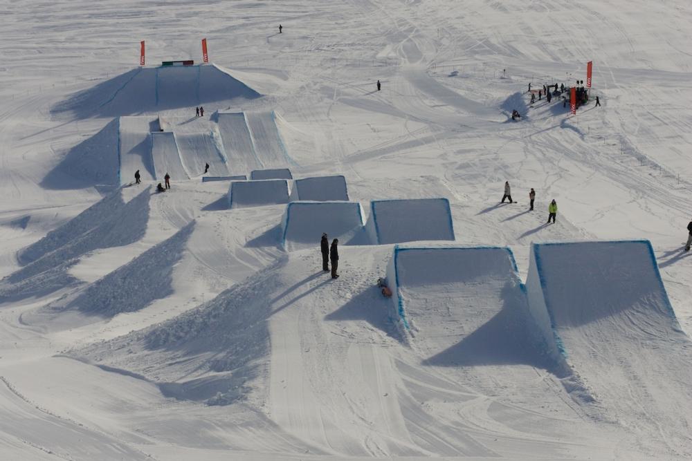 BEO Slopestyle course, Laax