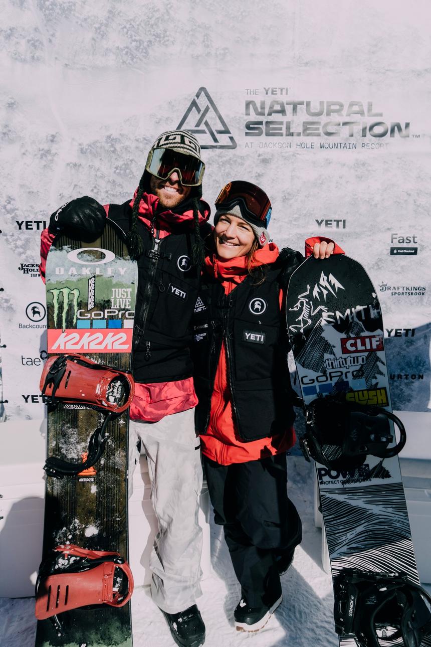 Sage Kotsenburg and Elena Hight winners of 2022 Natutal Selection Jackson stop