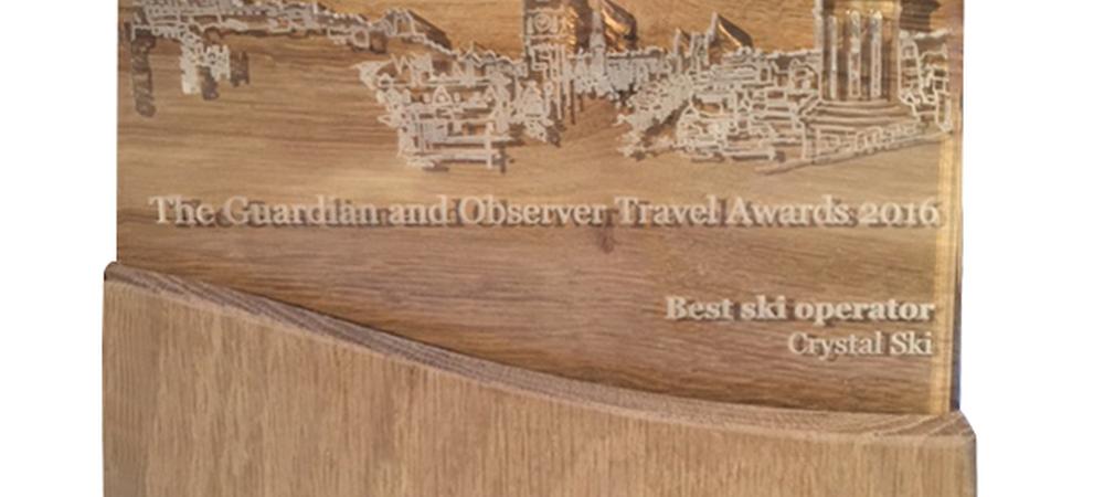 Crystal Ski wins The Guardian and Observer Travel Awards