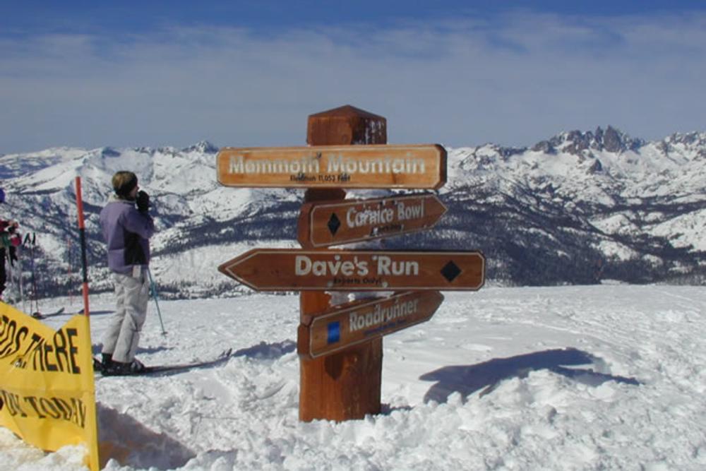 Piste Sign, Mammoth