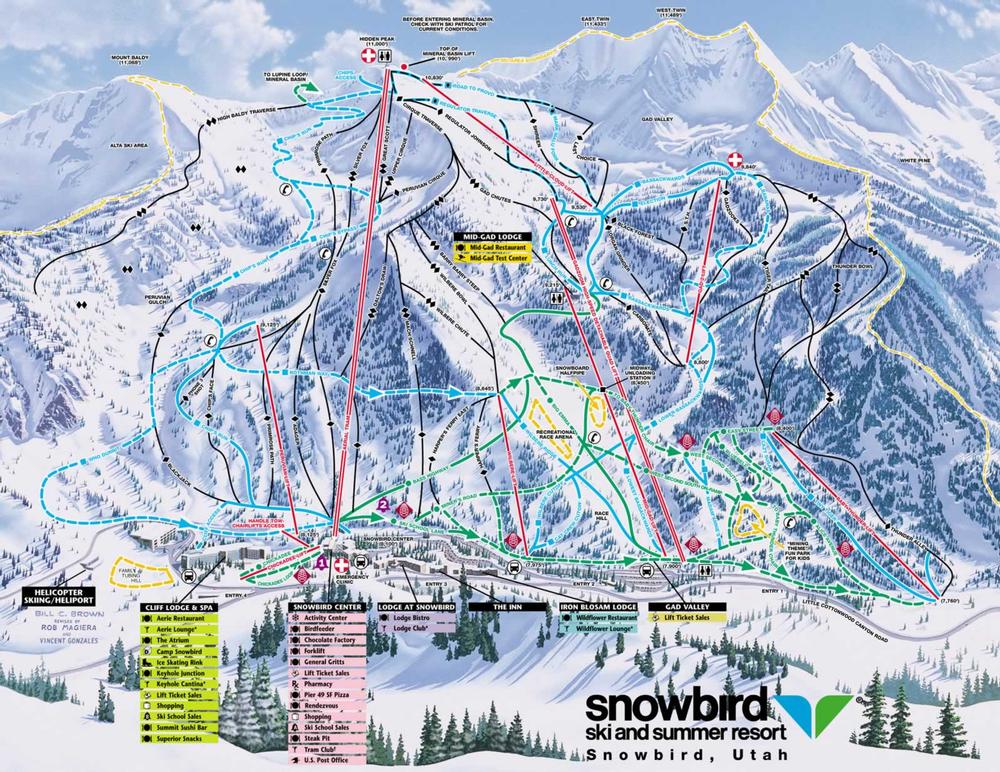 Snowbird Resort Guide World Snowboard Guide