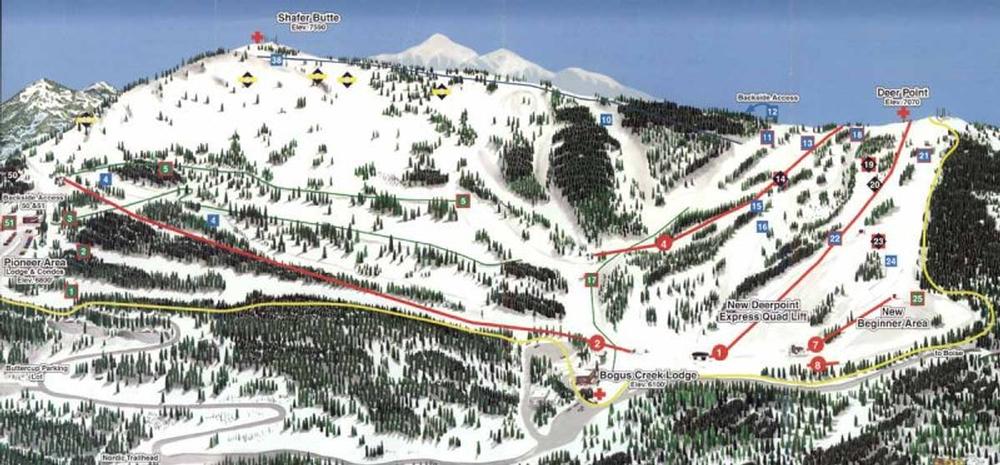 Bogus Basin Ski Map Bogus Basin Resort Guide - World Snowboard Guide