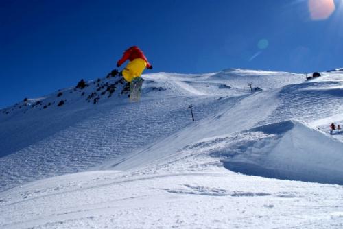 Free style action on Mt Hutt