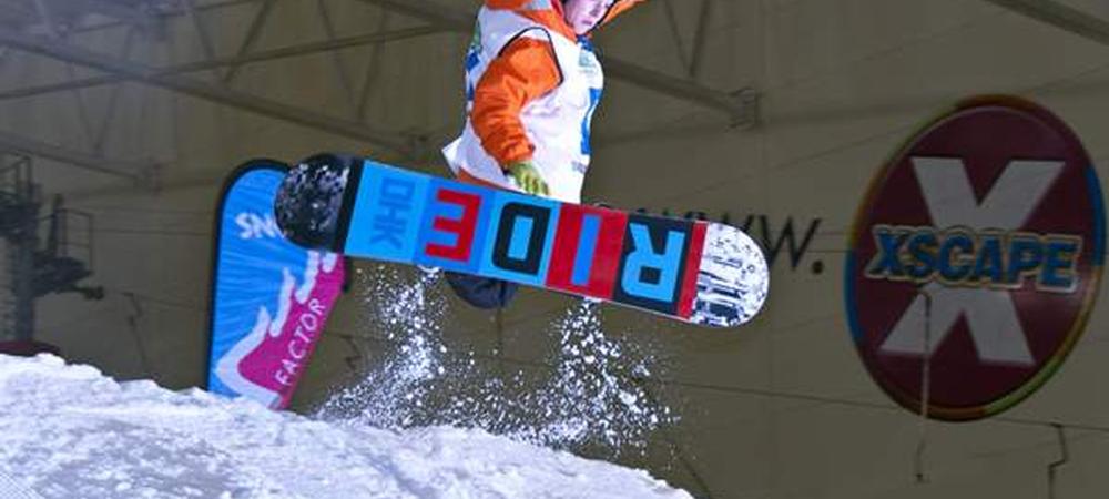 Young Snowboarder in Action at Braehead