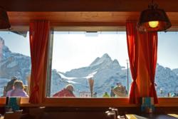 Grindelwald view from the restaurant on the First