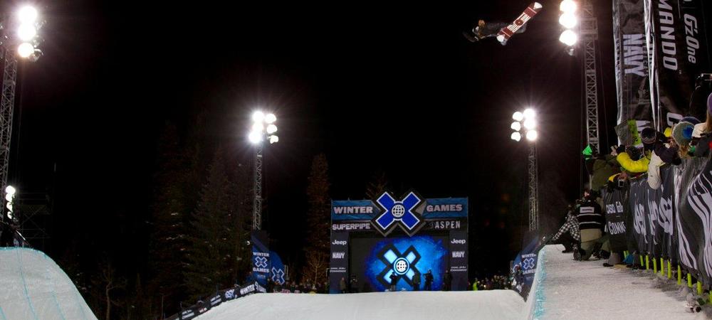 Shaun White competes Men's Snowboard SuperPipe Finals during Winter X Games 2012