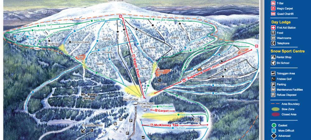 Mt.Baldy Piste Map 2013-14