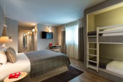 The Héliopic Hotel, bedroom, Chamonix