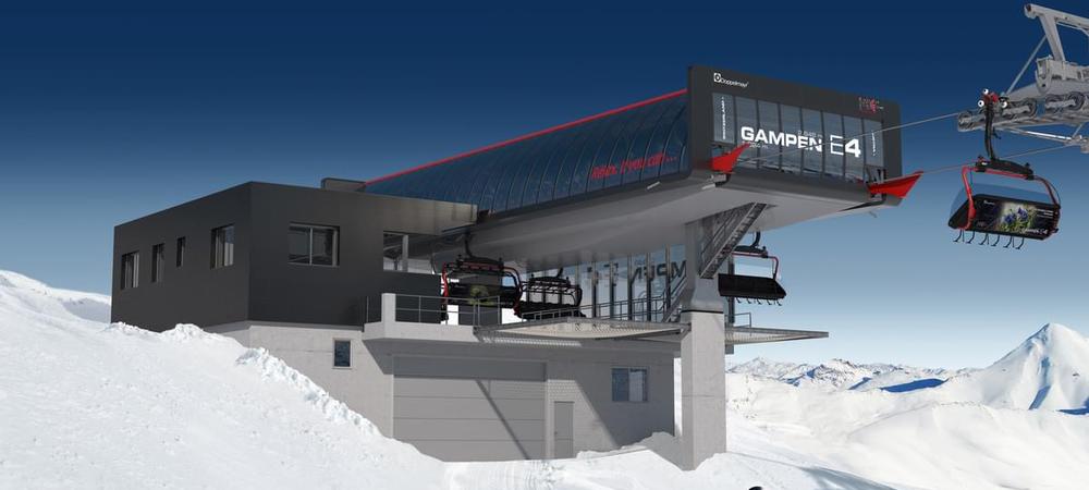 New 2018-19 6-person Gampen chairlift