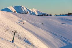 first tracks at Mt Hotham