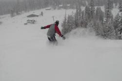 Powder day of the piste, Mammoth