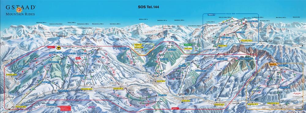 Ski Gstaad Piste Map Gstaad Resort Guide - World Snowboard Guide