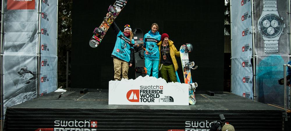 2014 Mens Freeride World Tour Snowbird Podium