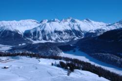 View over St.Moritz lake
