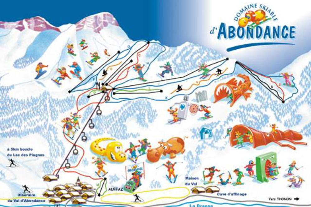 Abondance  Piste Map