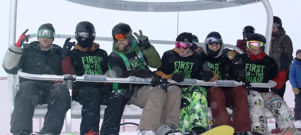 First on the Curvey Basin Chairlift