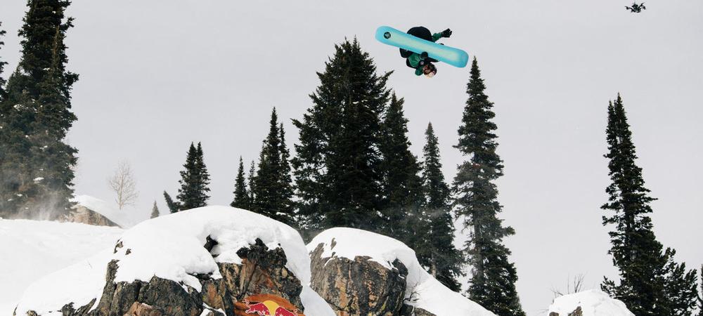 Ben Ferguson inverted, as he nabbed second place at the 2021 YETI Natural Selection at Jackson Hole