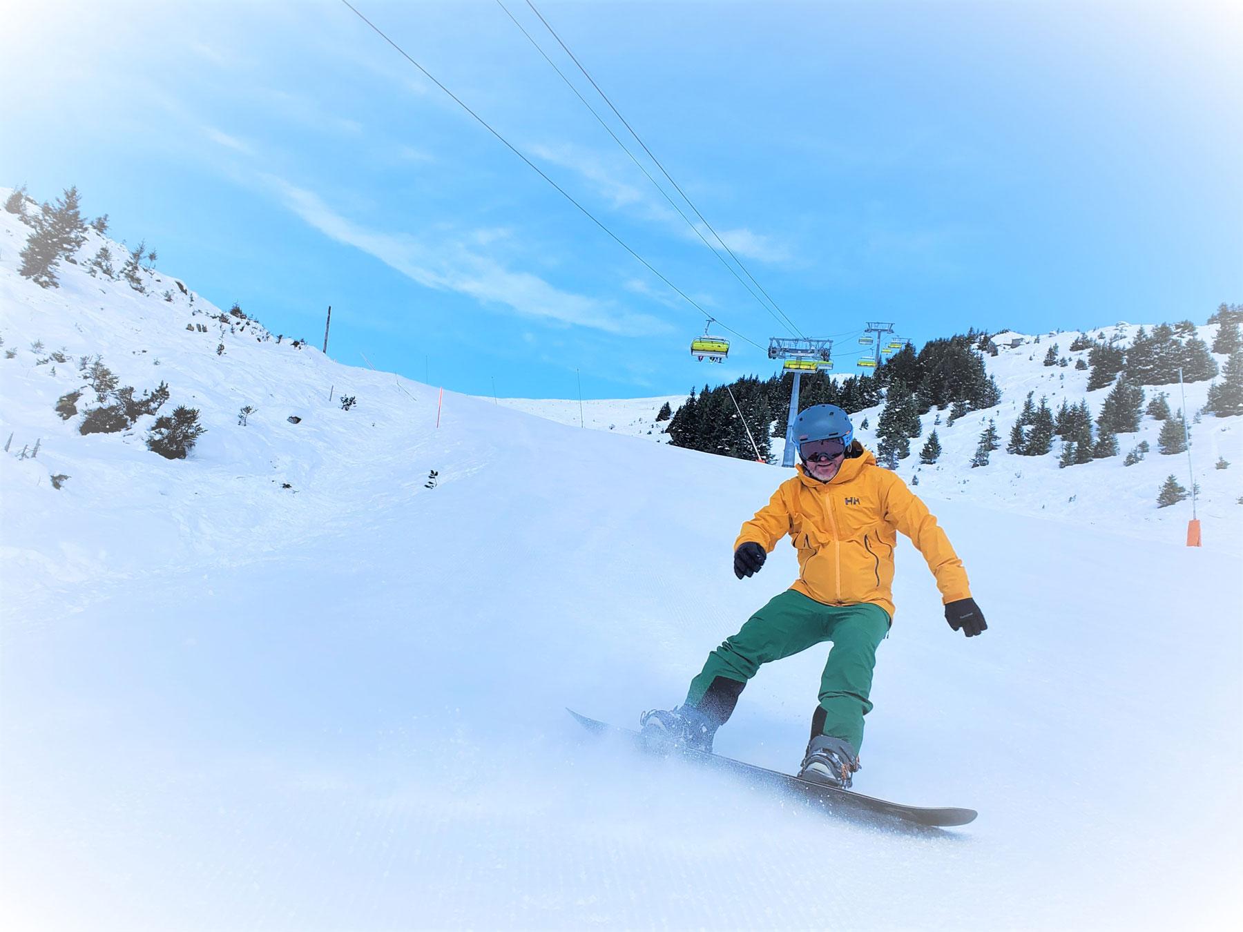 Snowboarders in Grindelwald