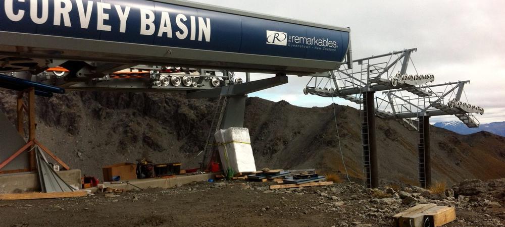 Curvey Basin chairlift top terminal building