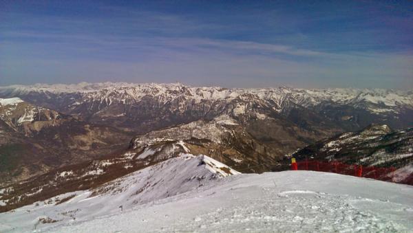 Highest point at the top of La Pendine 2749m