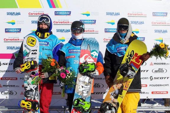 Engadinsnow 2011 mens slopestyle podium