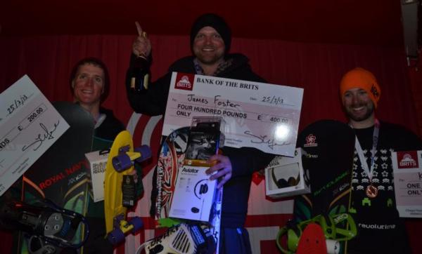 The Brits Snowboard Cross Men's Podium 2013