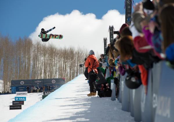 Womens 2014 US Open Halfpipe winner Taylor Gold