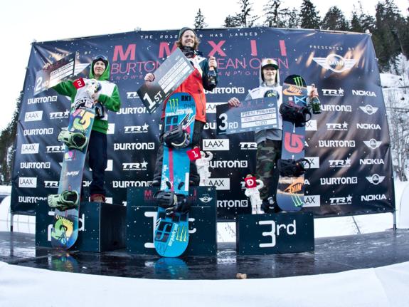 Burton Open 2012 Men's Podium