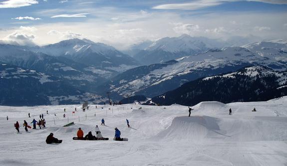 Laax beginner terrain park