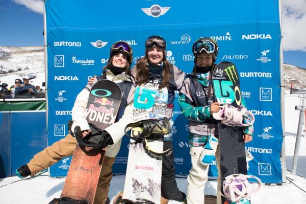 2014 US Open Womens Halfpipe Podium