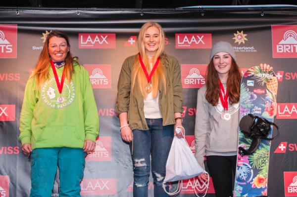 The Brits Slopestyle Women's Podium 2016