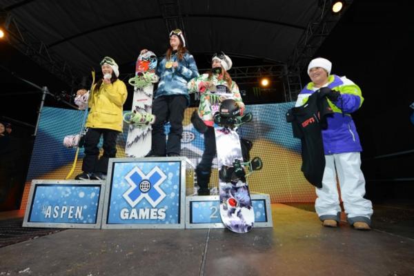 podium x games halfpipe finals