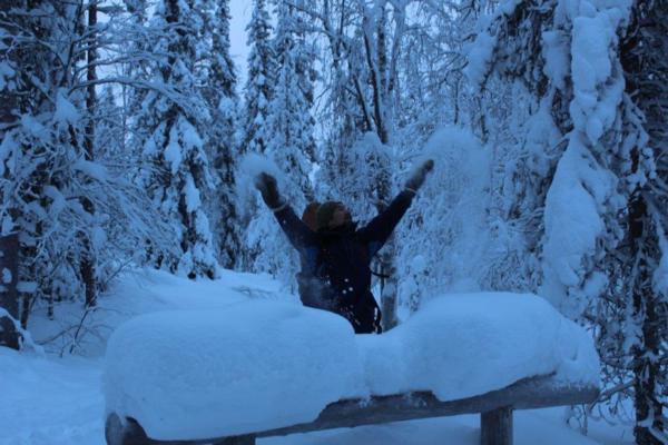 Snowsurfing Hike