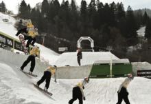 Jamie Nicholls wins the Ride Shakedown in Garmisch