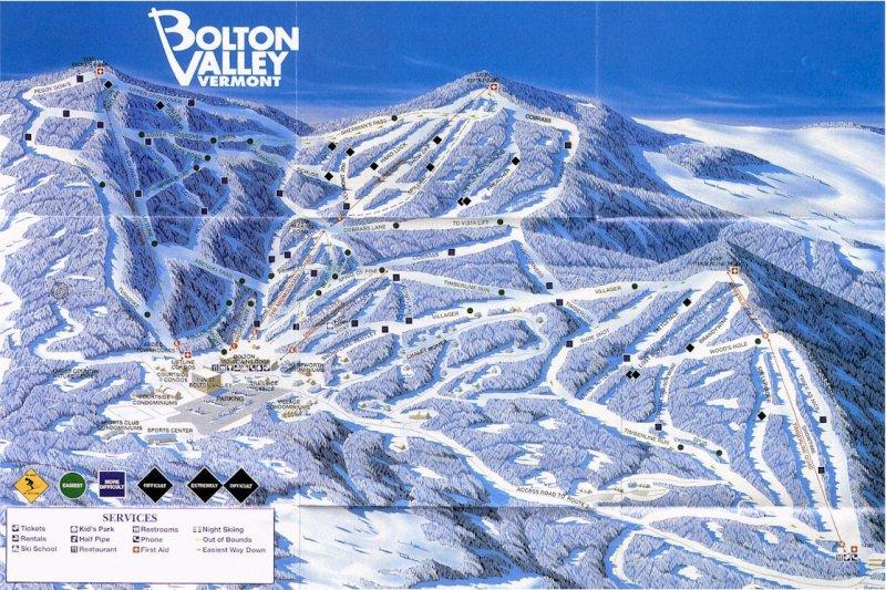 Bolton Valley mountain statistics World Snowboard Guide