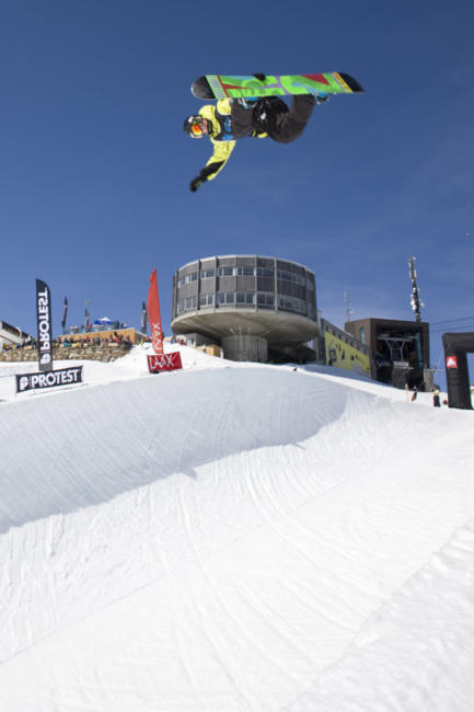 Brits 2011 mens halfpipe winner Ben Kilner